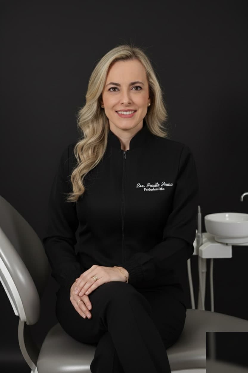 Dra. Priscilla Penna, especialista em periodontia em Goiânia